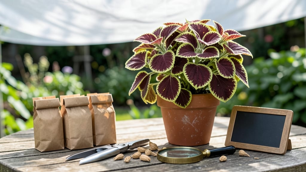 Coleus Seed Collection: Stress-Free Pods That Open Naturally for Viable Seeds