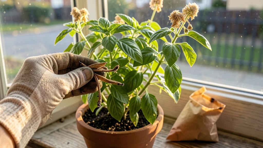 Basil Seed Pods: Cold-Stressed Blooms for Zero-Waste Seed Extraction