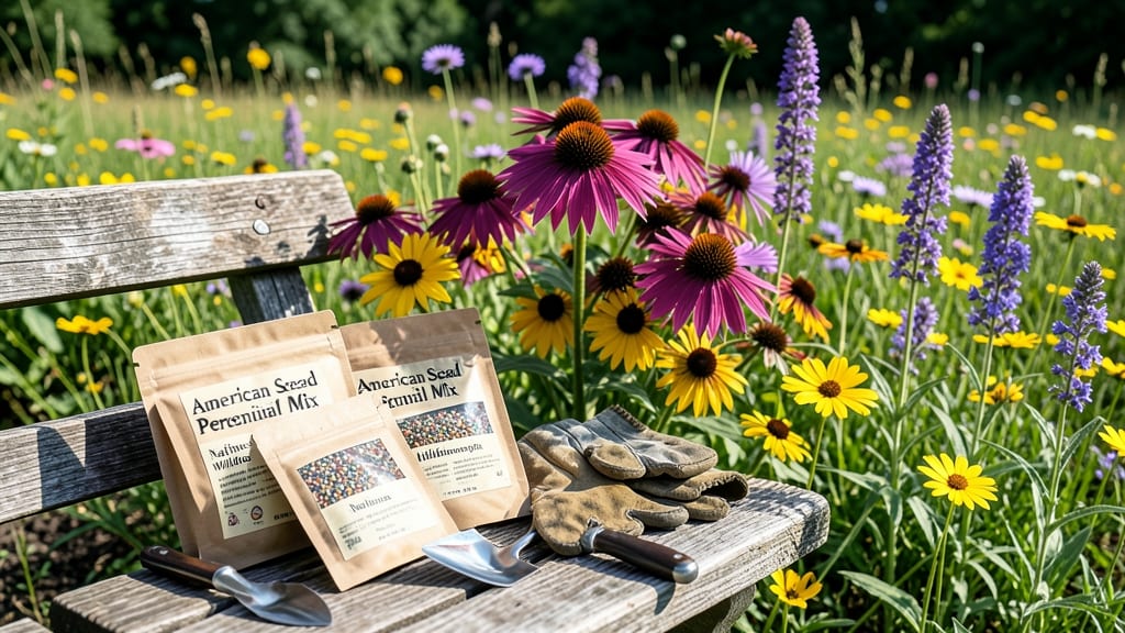 American Seed Perennial Mix: Year-Round Blooms With Minimal Effort