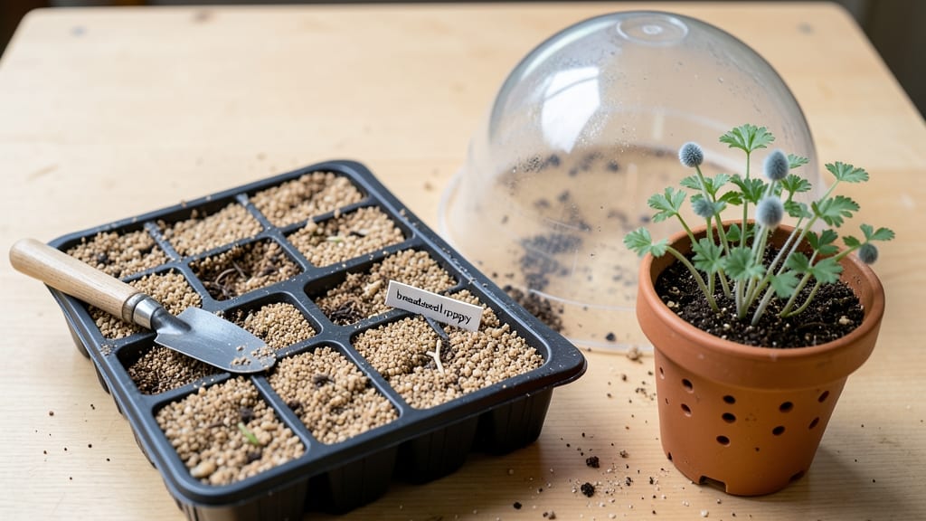 Breadseed Poppy Seedlings: Stress-Free Transplanting for Abundant Blooms Next Year
