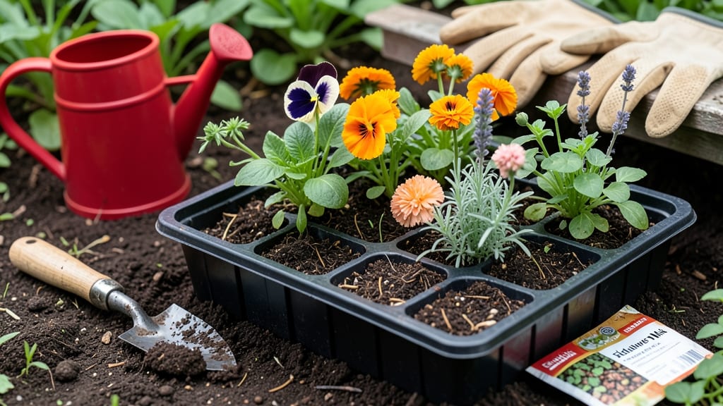 Edible Flower Seeds Mix: Zero-Waste Pollinator Paradise in 3 Layers