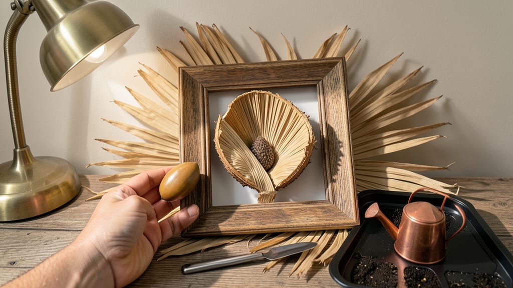 Palm Seed Pod Art: Sculptural Garden Decor With Natural Beauty