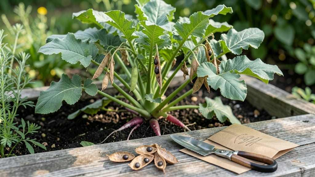 Radish Seed Saving: Cold-Stressed Blooms for Next Year’s Zero-Waste Harvest