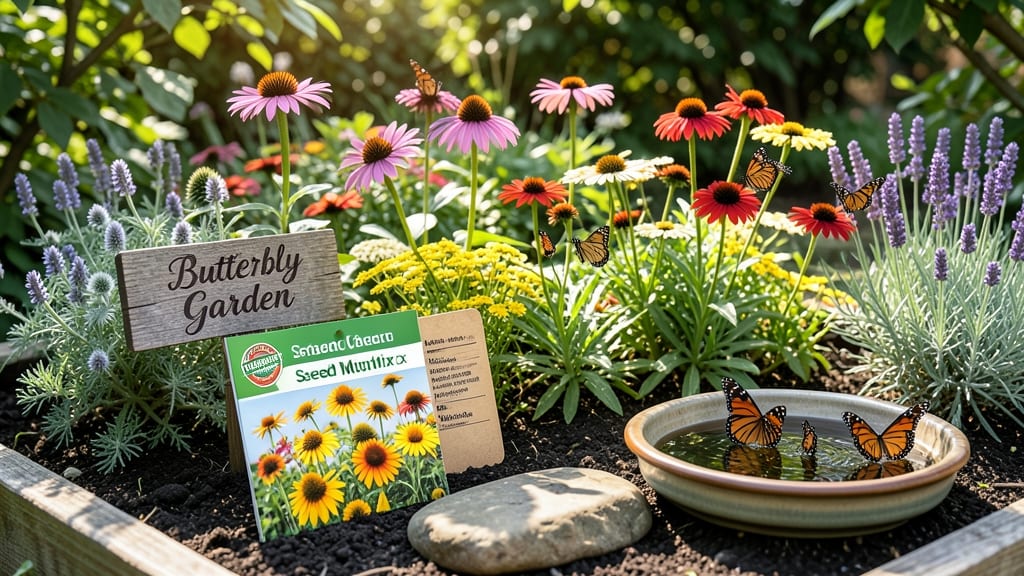 Butterfly Garden Seed Mix: Colorful Pollinator Haven in Minutes