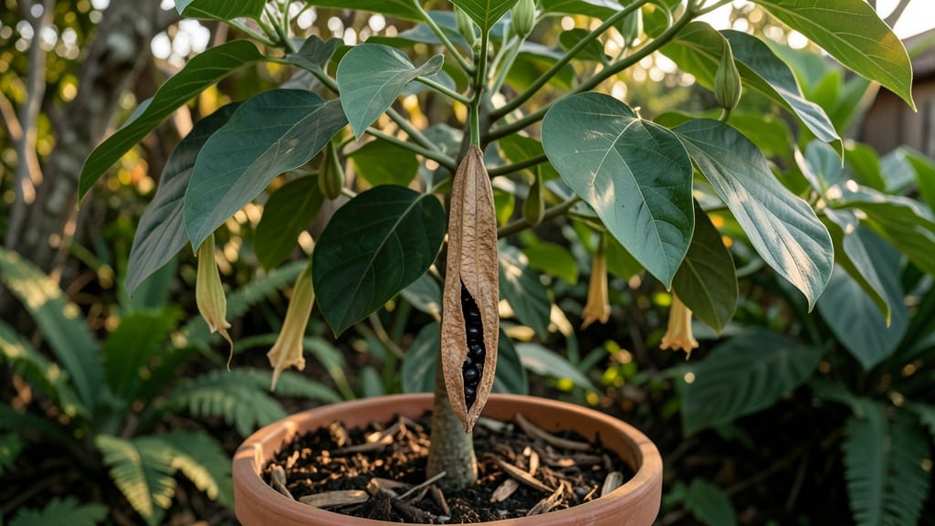 Devil's Trumpet Seed Pods: Zero-Twist Harvesting for Viable Year-Round Storage